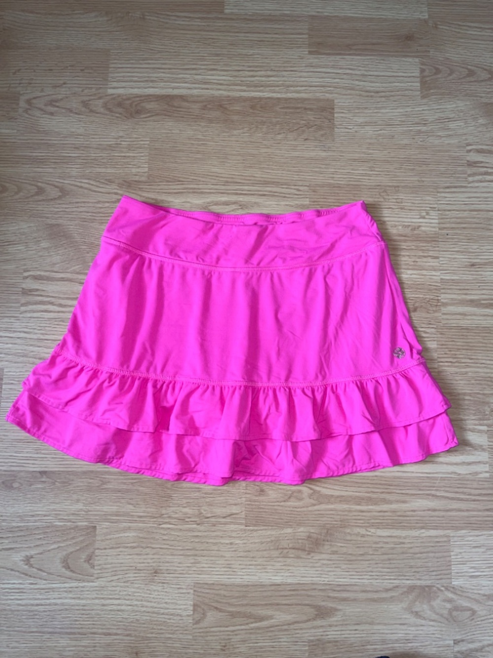 Lilly Pulitzer luxletic Fern Ruffle Skort in Pink Grenadine Size Small - Picture 2 of 10